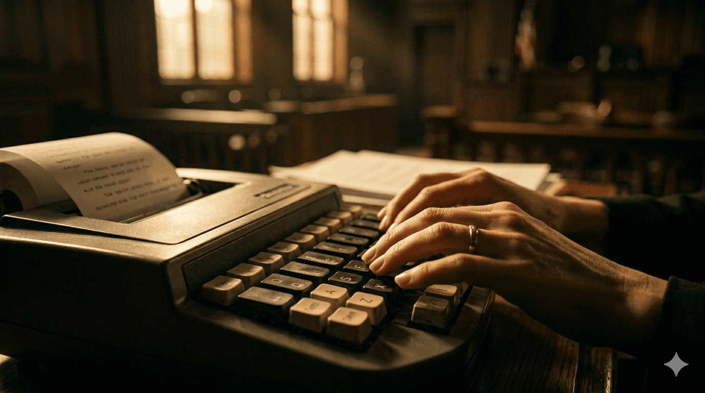 Court stenographer